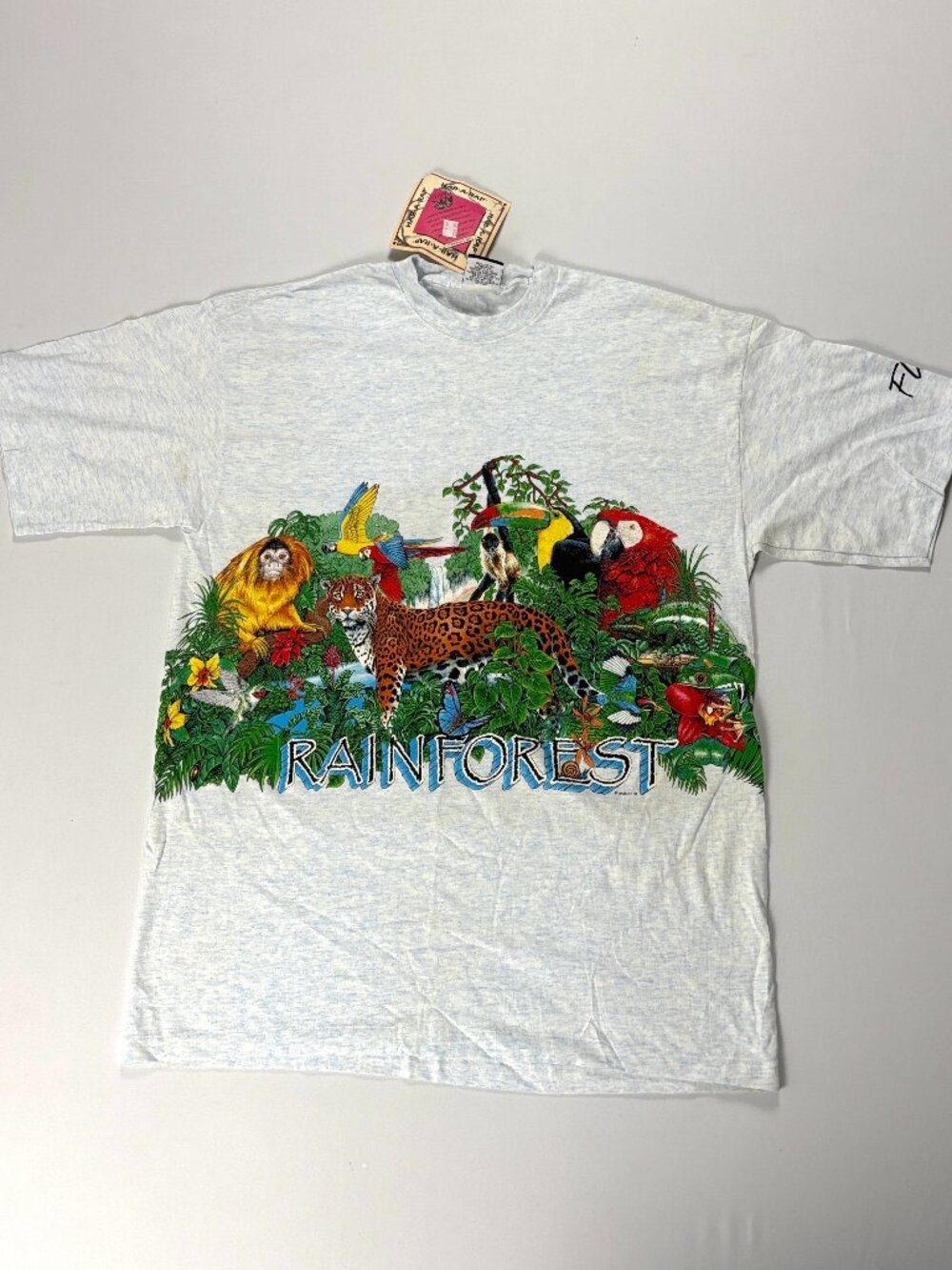 Vintage Rainforest Habitat Deadstock Shirt Sz L/XL NWT Nature 90s Made in USA